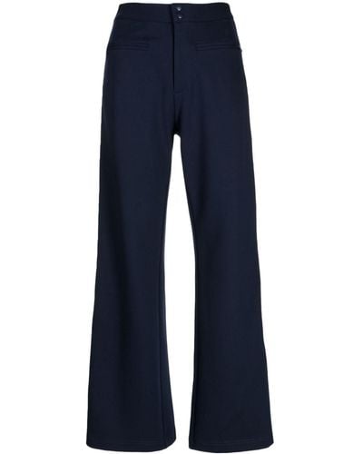 The Upside Pantalon évasé Meribel Ria en coton biologique - Bleu