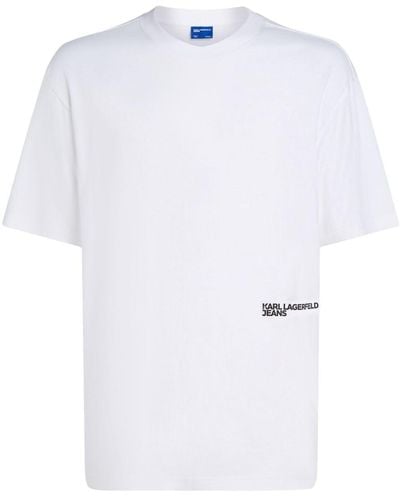 Karl Lagerfeld T-Shirt mit Bandana-Print - Weiß
