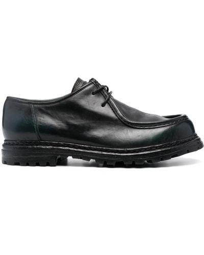 Officine Creative Volcov Leather Derby Shoes - Black