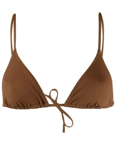 Eres Mouna Triangle-cup Bikini Top - Brown