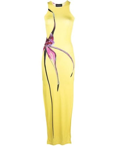 Louisa Ballou Sea Breeze Kleid mit Blumen-Print - Mettallic