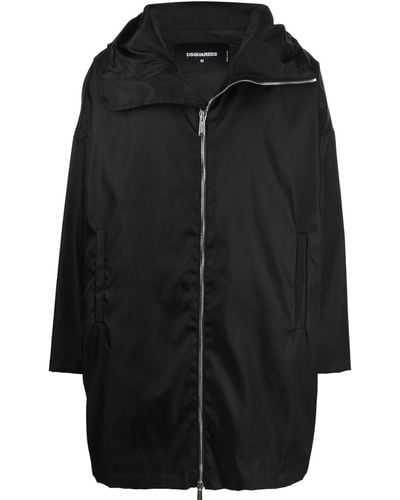 DSquared² X Ibrahimović manteau à logo imprimé - Noir