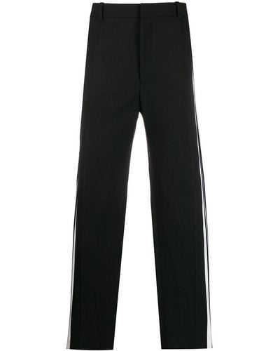 Balenciaga Side Striped Trousers - Black