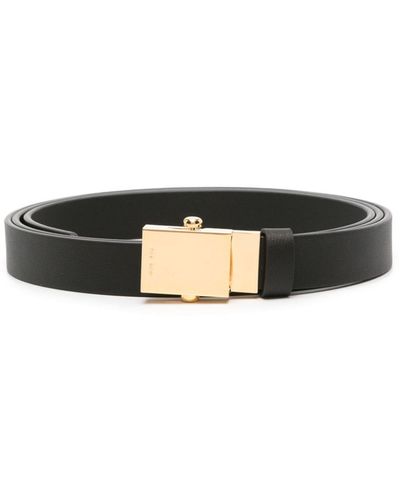 The Row Brian Leather Belt - Black