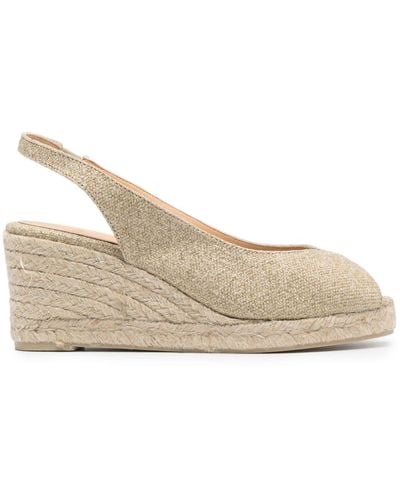 Castañer Barbara 70mm Linen Espadrilles - Natural