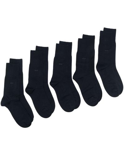 CDLP Pack de cinco calcetines - Azul