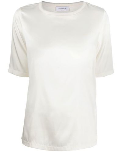 Fabiana Filippi サテンtシャツ - ホワイト