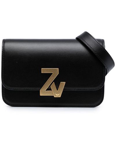 Zadig & Voltaire Handtasche mit Logo - Schwarz