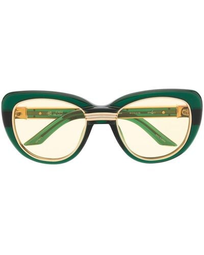 Casablancabrand Sonnenbrille mit Cat-Eye-Gestell - Grün