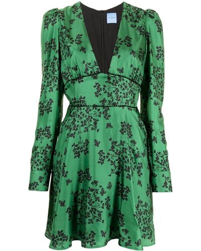 Macgraw Fable Silk Mini Dress - Green