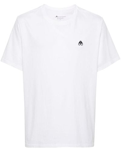Moose Knuckles T-shirt à logo imprimé - Blanc