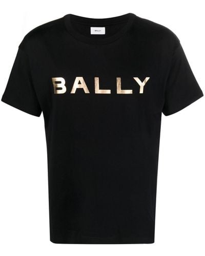 Bally T-shirt en coton à logo imprimé - Noir