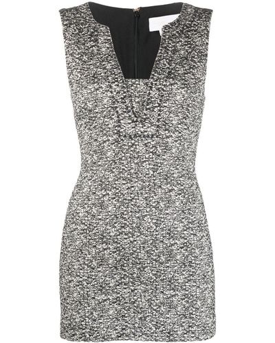 Genny Marl-knit Mini Dress - Grey