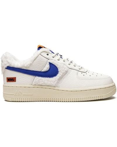 Nike Air Force 1 Low '07 'sherpa Fleece' Sneakers - Blauw