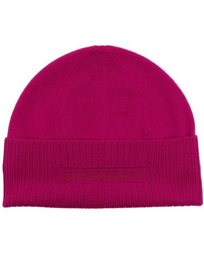 Givenchy 4g Wool Beanie - Red