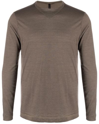 Transit Long-sleeve Wool T-shirt - Brown