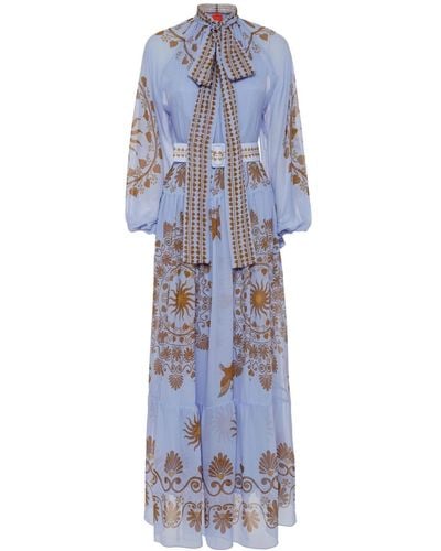 La DoubleJ Athena Silk Dress - Blue