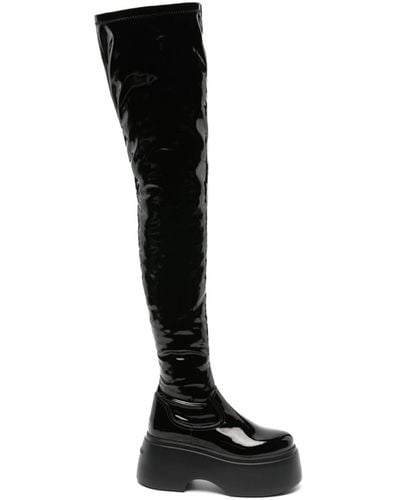 Le Silla Kembra Platform Thigh-high Boots - Black