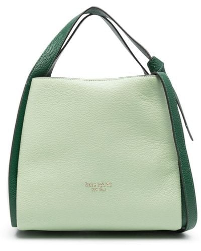 Kate Spade Knott Colorblocked ハンドバッグ M - グリーン