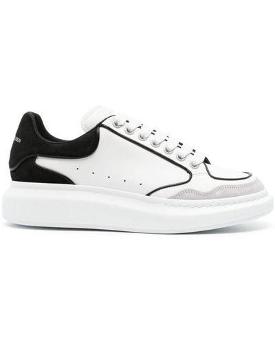 Alexander McQueen Alexander MC Queen White/Black Oversize Sneaker - Weiß