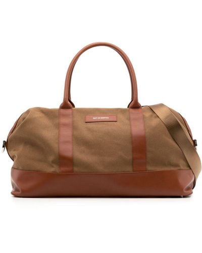 WANT Les Essentiels Logo-patch Cotton luggage - Brown