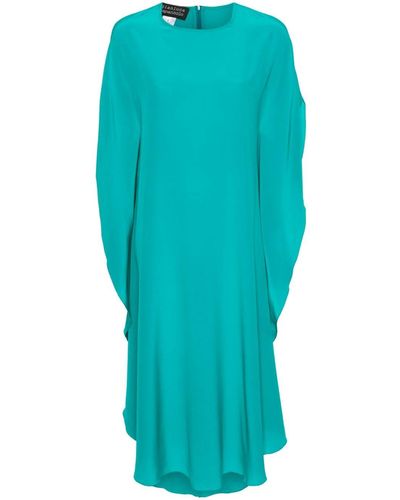 Gianluca Capannolo Silk Midi Dress - Blue