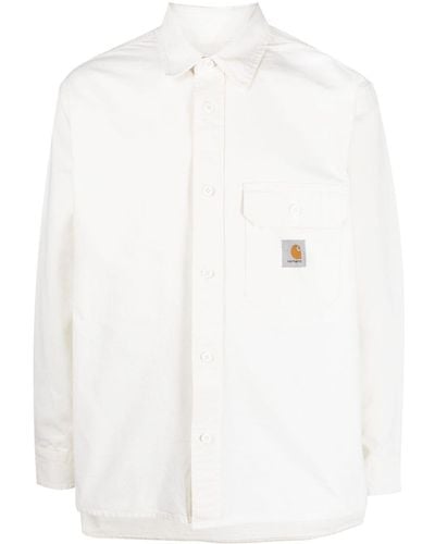 Carhartt Hemd mit Logo-Patch - Weiß