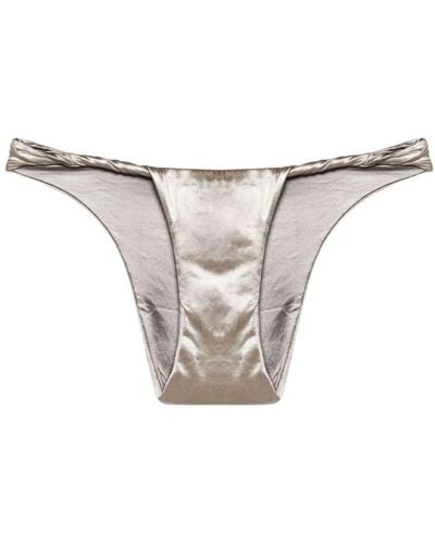 Isa Boulder Slip bikini Exclusive attorcigliato - Bianco