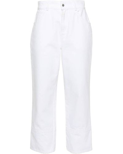 Aeron Cliff Mid-rise Cropped Jeans - White