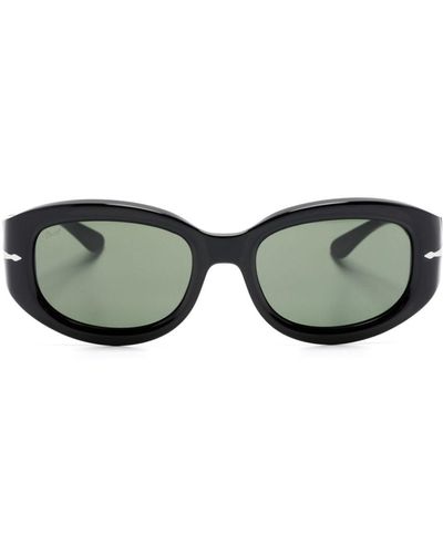 Persol Po3335s Oval-frame Sunglasses - Green