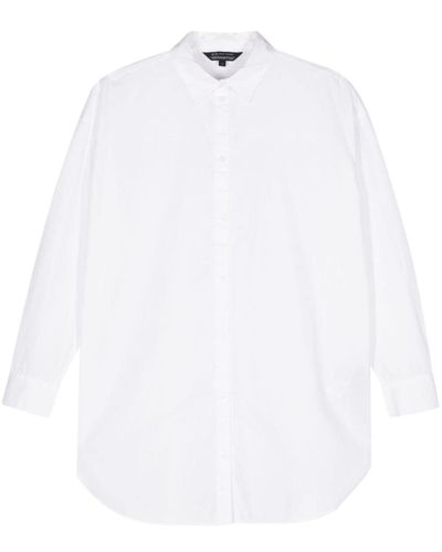Armani Exchange Long-sleeve Poplin Shirt - White
