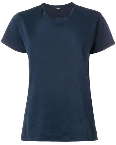 Aspesi T-Shirt mit lockerem Schnitt - Blau
