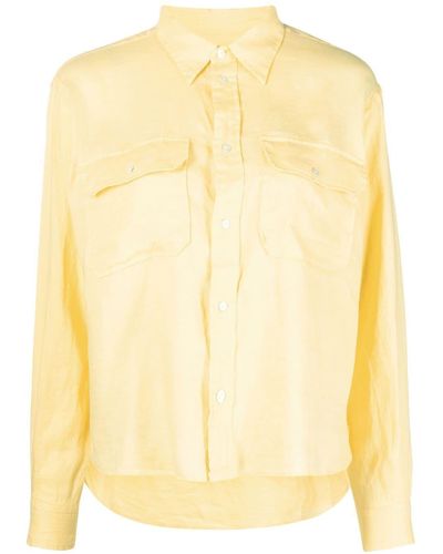 Polo Ralph Lauren Long-sleeve Linen Shirt - Yellow
