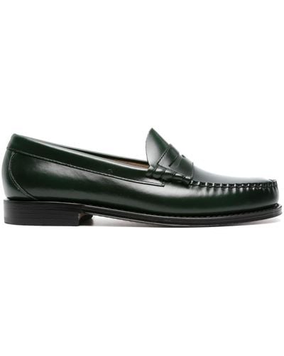 G.H. Bass & Co. Larson Leather Penny Loafers - Green