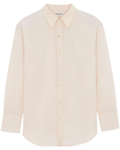 Saint Laurent Camisa con botones - Blanco