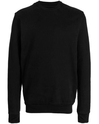 Boris Bidjan Saberi 11 Logo-Tag Cotton Sweater - Black