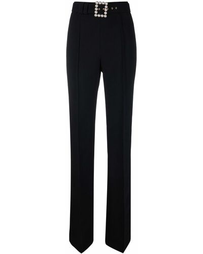 Andrew Gn Belted Tailored Trousers - Black