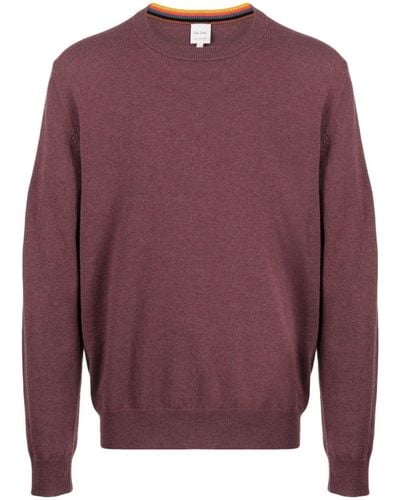 Paul Smith Crew-neck Cashmere Sweater - Purple