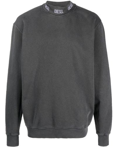 DIESEL S-Noris-Jac Sweatshirt mit Logo-Print - Grau