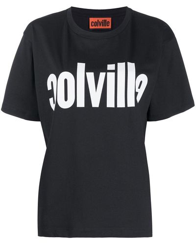 Colville T-Shirt mit Logo-Print - Schwarz