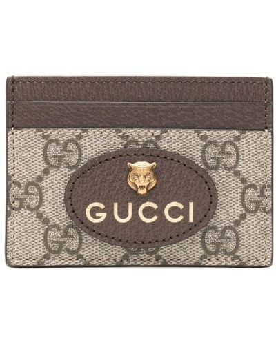 Gucci Neo Vintage GG Supreme Cardholder - Gray