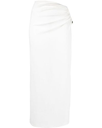 Christopher Esber Crystal-embellished Maxi Skirt - White