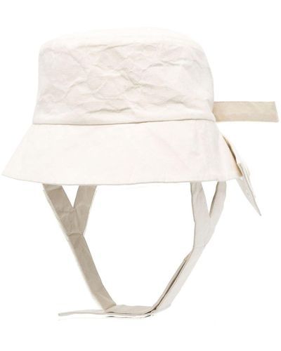 Craig Green Neck-strap Bucket Hat - White