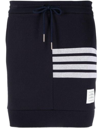 Thom Browne 4-bar Stripe Miniskirt - Blue