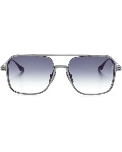 Dita Eyewear Square-frame Titanium Sunglasses - Blue