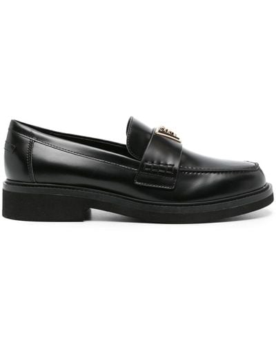 Guess USA Shatha Leather Loafers - Black
