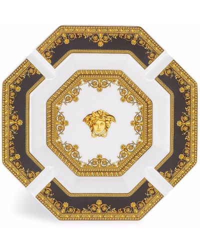 Versace Cendrier I Love Baroque en porcelaine - Métallisé
