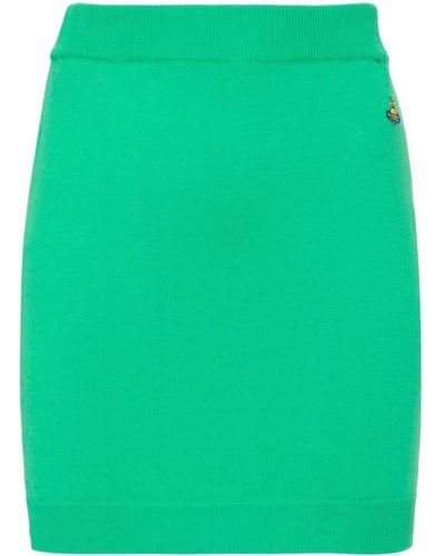 Vivienne Westwood Bea Cotton Miniskirt - Green