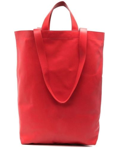 Marsèll Oversized Leather Tote Bag - Red