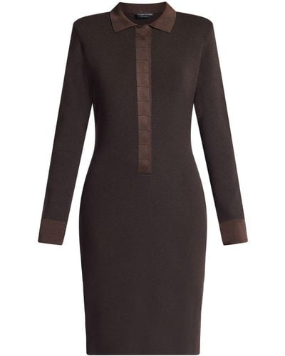 Tom Ford Geripptes Minikleid - Schwarz